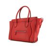 Shopping bag Celine Luggage Shoulder modello grande in pelle martellata rossa - 00pp thumbnail