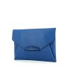 Pochette Givenchy Antigona in pelle martellata blu reale - 00pp thumbnail