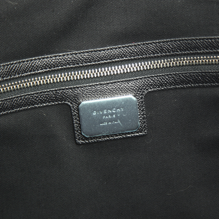 Bolso de fin de semana en cuero azul marino - Detail D3