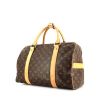 Borsa da viaggio Louis Vuitton Carryall in tela monogram marrone e pelle naturale - 00pp thumbnail