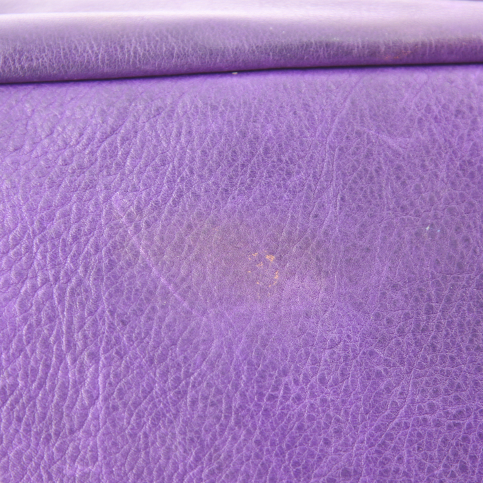 Borsa Yves Saint Laurent Multy in pelle viola - Detail D4