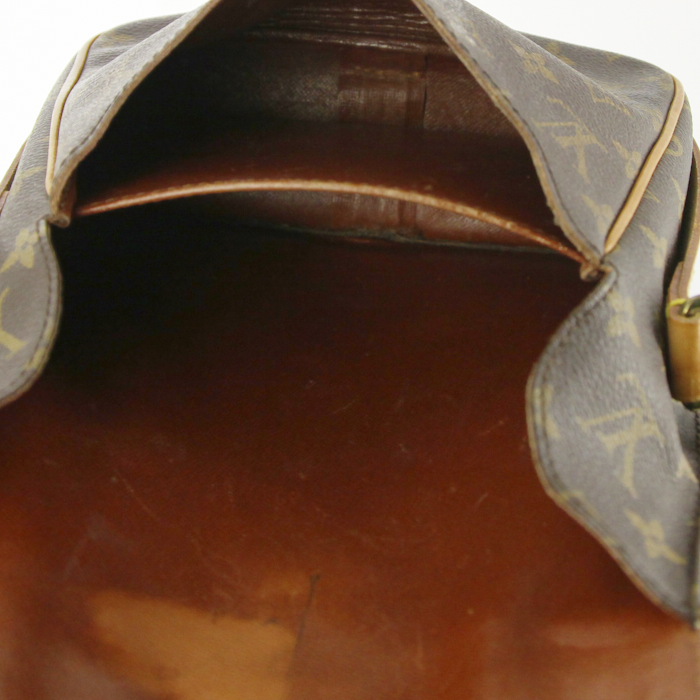 Bolso zurrón Louis Vuitton Cartouchiére modelo pequeño en lona Monogram y cuero natural - Detail D3