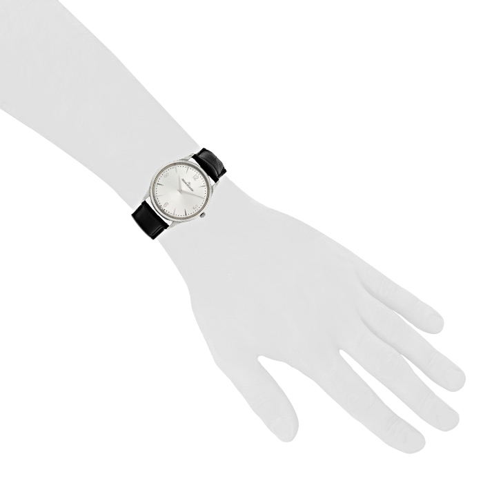 Jaeger Lecoultre Master Ultra Thin watch in stainless steel Ref : 172.8.79.S Circa  2010 - Detail D1