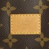 Sac bandoulière Louis Vuitton Saumur petit modèle en toile monogram enduite marron et cuir naturel - Detail D4 thumbnail