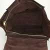Celine Trapeze large model handbag in beige and burgundy leather and burgundy suede - Detail D2 thumbnail