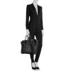 Celine Luggage handbag in black leather - Detail D1 thumbnail