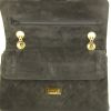 Chanel 2.55 shoulder bag in dark brown quilted suede - Detail D5 thumbnail