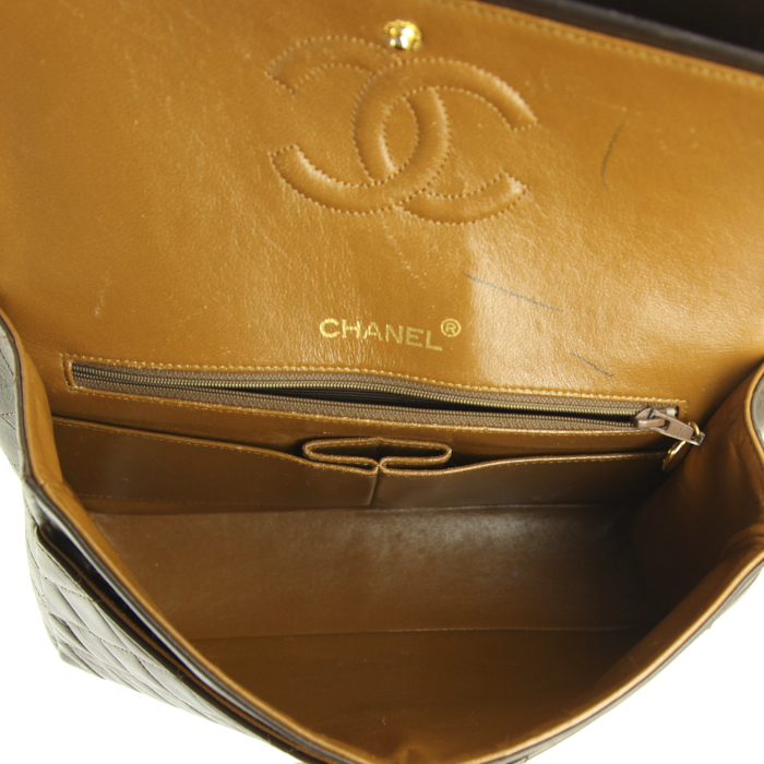 Borsa Chanel Timeless in pelle trapuntata marrone - Detail D3