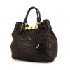 Miu Miu handbag in brown two tones braided leather - 00pp thumbnail