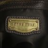 Bolso de mano Miu Miu en cuero trenzado dos tonos marrón - Detail D4 thumbnail