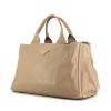 Prada Canapa handbag in etoupe grained leather - 00pp thumbnail