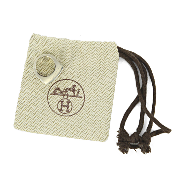 Hermes signet ring in silver - Detail D2