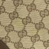 Gucci Jackie handbag in beige monogram canvas and brown leather - Detail D4 thumbnail