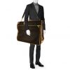 Porte-habits Louis Vuitton en toile monogram et cuir naturel - Detail D2 thumbnail