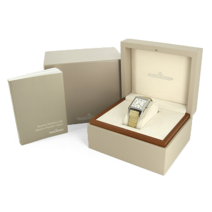 Montre Jaeger Lecoultre Reverso Squadra Lady en acier - Detail D3