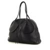 Renaud Pellegrino bag worn on the shoulder or carried in the hand in black grained leather - 00pp thumbnail