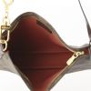 Louis Vuitton Pochette accessoires pouch in damier canvas and brown leather - Detail D2 thumbnail