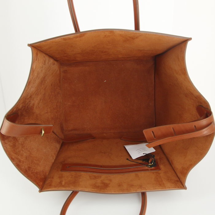 Celine Phantom handbag in brown leather - Detail D2