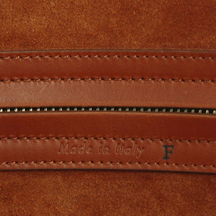 Celine Phantom handbag in brown leather - Detail D3