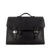Hermes briefcase in black togo leather - 360 thumbnail