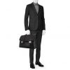 Hermes briefcase in black togo leather - Detail D1 thumbnail