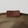 Celine Boogie handbag in brown leather and beige monogram canvas - Detail D4 thumbnail