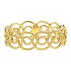 Cith guilloche Buccellati bracelet in yellow gold - 00pp thumbnail