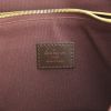 Borsa a tracolla Louis Vuitton in tela a scacchi ebana e pelle marrone - Detail D4 thumbnail