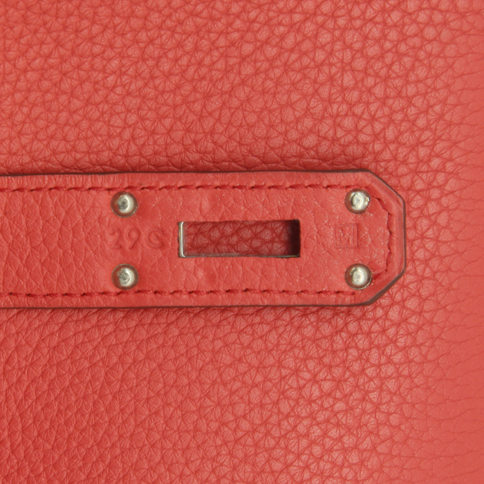 Borsa Hermes Kelly Shoulder in pelle togo rosa - Detail D4