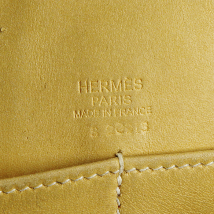 Sac à main Hermes Paris-Bombay en cuir togo orange - Detail D3