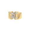 Vintage 1990's ring in yellow gold and diamonds - 00pp thumbnail