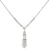 Vintage 1990's necklace in white gold and diamonds - 00pp thumbnail
