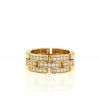Cartier Maillon Panthère ring in yellow gold and diamonds - 360 thumbnail