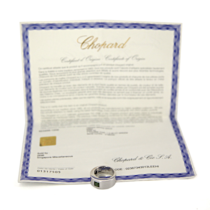 Chopard sleeve ring in white gold and tourmaline - Detail D2