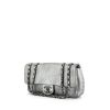 Bolso bandolera Chanel Timeless en cuero plateado - 00pp thumbnail
