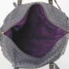 Bolso de mano Bottega Veneta en cuero intrecciato violeta - Detail D2 thumbnail