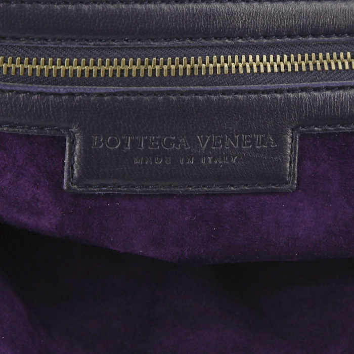 Borsa Bottega Veneta in pelle intrecciata viola - Detail D3