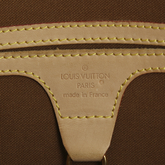 Bolso de mano Louis Vuitton Ellipse modelo grande en lona Monogram y cuero natural - Detail D3