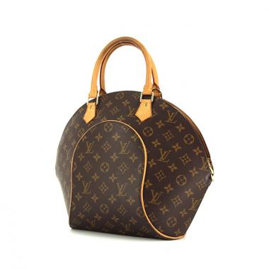 Bolso de mano Louis Vuitton Ellipse modelo grande en lona Monogram y cuero natural