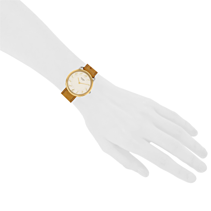 Montre Hermes Arceau en plaqué or et acier Vers  1990 - Detail D1