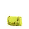 Bolso de mano Chanel Timeless en cuero acolchado amarillo Lime - 00pp thumbnail