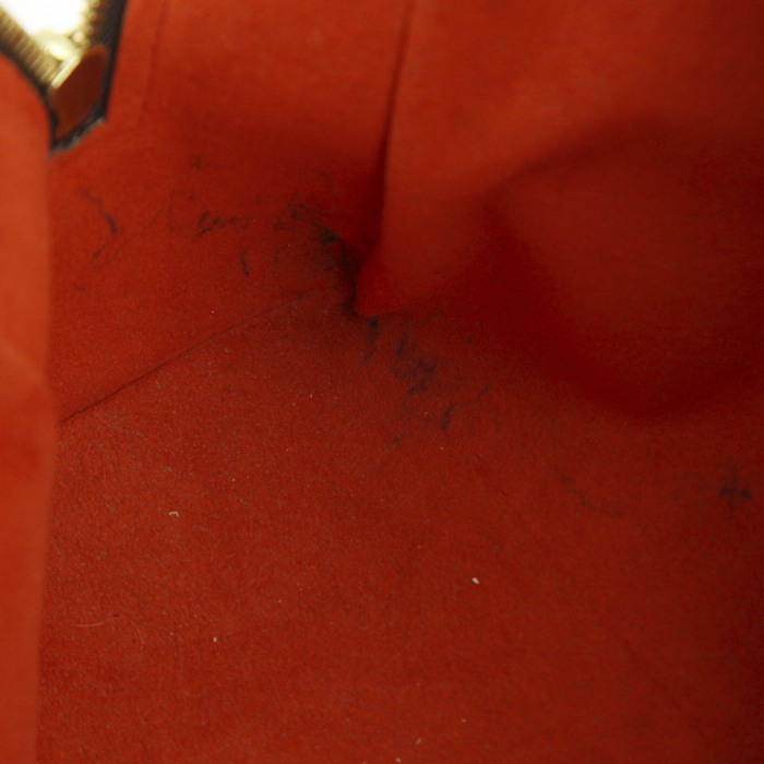 Borsa Louis Vuitton Brera Bag in tela a scacchi e pelle marrone - Detail D4