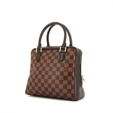Bolso de mano Louis Vuitton Brera Bag en lona a cuadros y cuero marrón