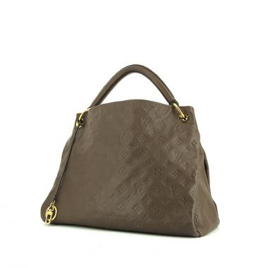 Borsa Louis Vuitton Artsy modello medio in pelle monogram con stampa color talpa