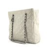 Chanel Grand Shopping shopping bag in grey quilted leather - 00pp thumbnail