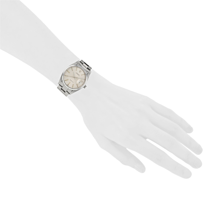 Montre Rolex Oyster Date Precision en acier Ref :  6694 Vers  1977 - Detail D1