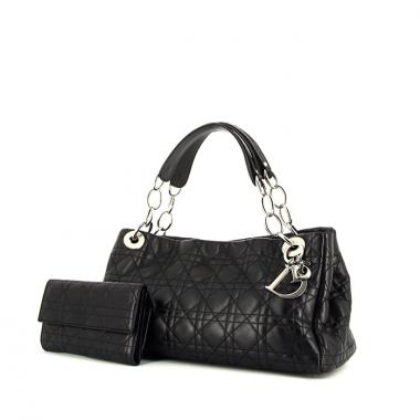 Bolso de mano Dior Dior Soft modelo pequeño en cuero negro