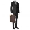 Louis Vuitton briefcase in monogram canvas and natural leather - Detail D1 thumbnail