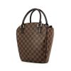 Bolso de mano Louis Vuitton Sarria en lona a cuadros y cuero marrón - 00pp thumbnail