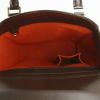 Bolso de mano Louis Vuitton Sarria en lona a cuadros y cuero marrón - Detail D2 thumbnail
